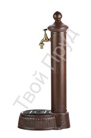 Садовая колонка для воды из литейного чугуна и алюминия Размер мм: 305*250*630мм Вес: 5,8 кг Цвет коричневый GLQ 788 (Brown)